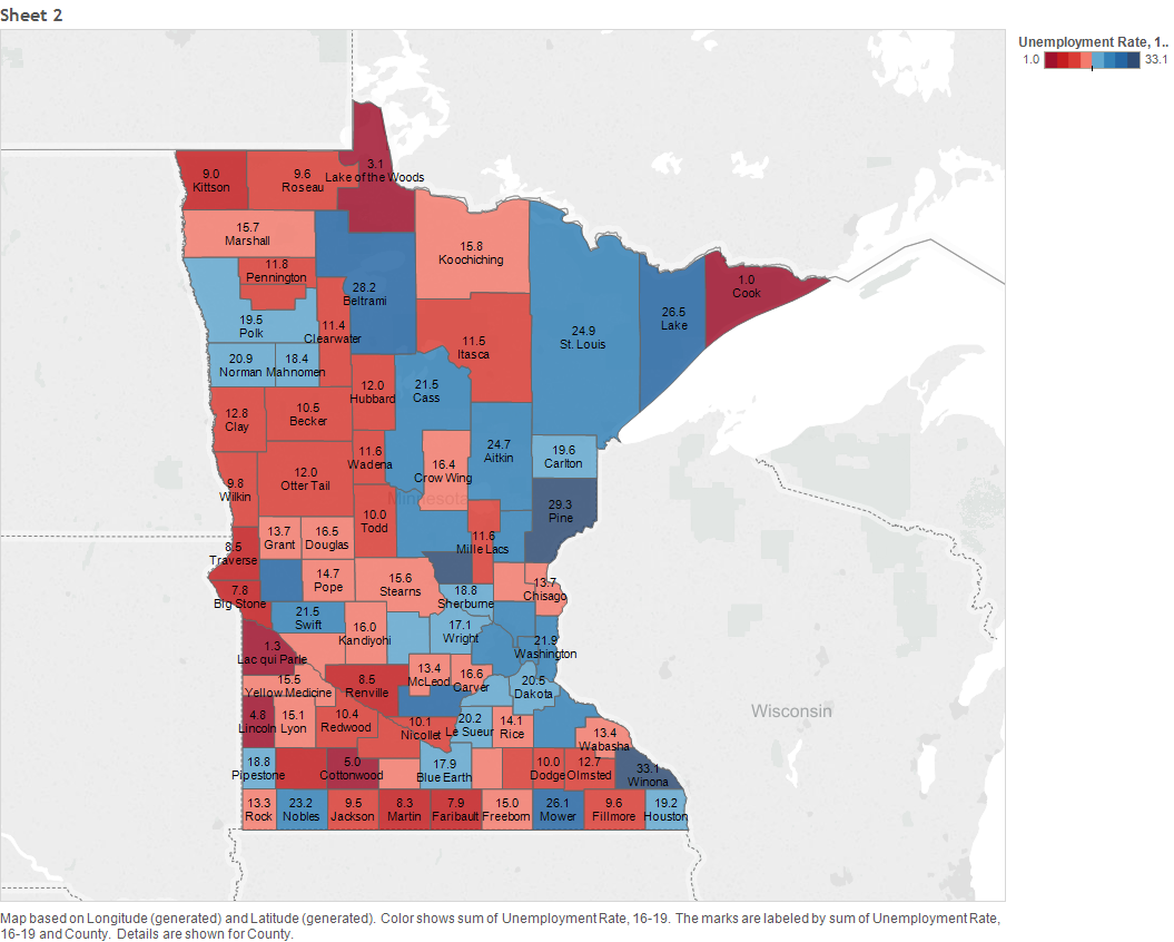 Another map of southwest minnesota rates