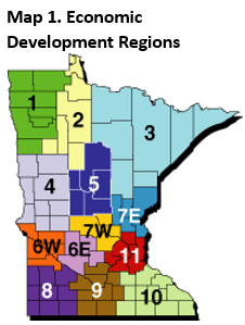 Map of Economic Development Regions